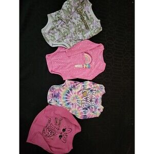4 Garanimal Baby Girls Long Sleeves Bodysuits Size 18 Months  Graphics